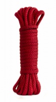 Красная веревка для связывания Bondage Rope Black (9 м)