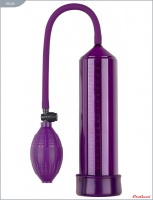 Помпа вакуумная Eroticon PUMP X1 с грушей, фиолетовая, 60х230 мм, 30466