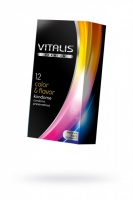 Презервативы цветные и ароматизированные VITALIS Premium Color & Flavor (12 шт)