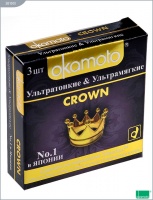 Презервативы OKAMOTO Crown, 3 шт.