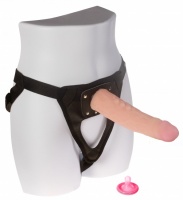 Страпон-трусики с реалистичным фаллосом Harness Ultra Realistic (вторая кожа) (Цвет: телесный с черным) Арт. lovetoy-732103
