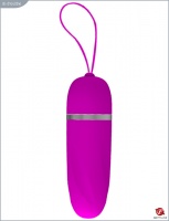 Виброяйцо Debby с дистанционым пультом, 12 видов вибрации, фиолетовое, 28х91 мм, BI-014405W