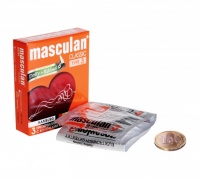 Презервативы Masculan тип 3 (С КОЛЕЧКАМИ И ПУПЫРЫШКАМИ) 3 шт.