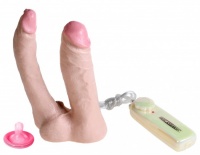 Насадка для страпон-трусиков с вибрацией Double Penetrator
