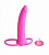 Насадка на пенис для анальной стимуляции Dual Penetrator (Цвет: ярко-розовый)